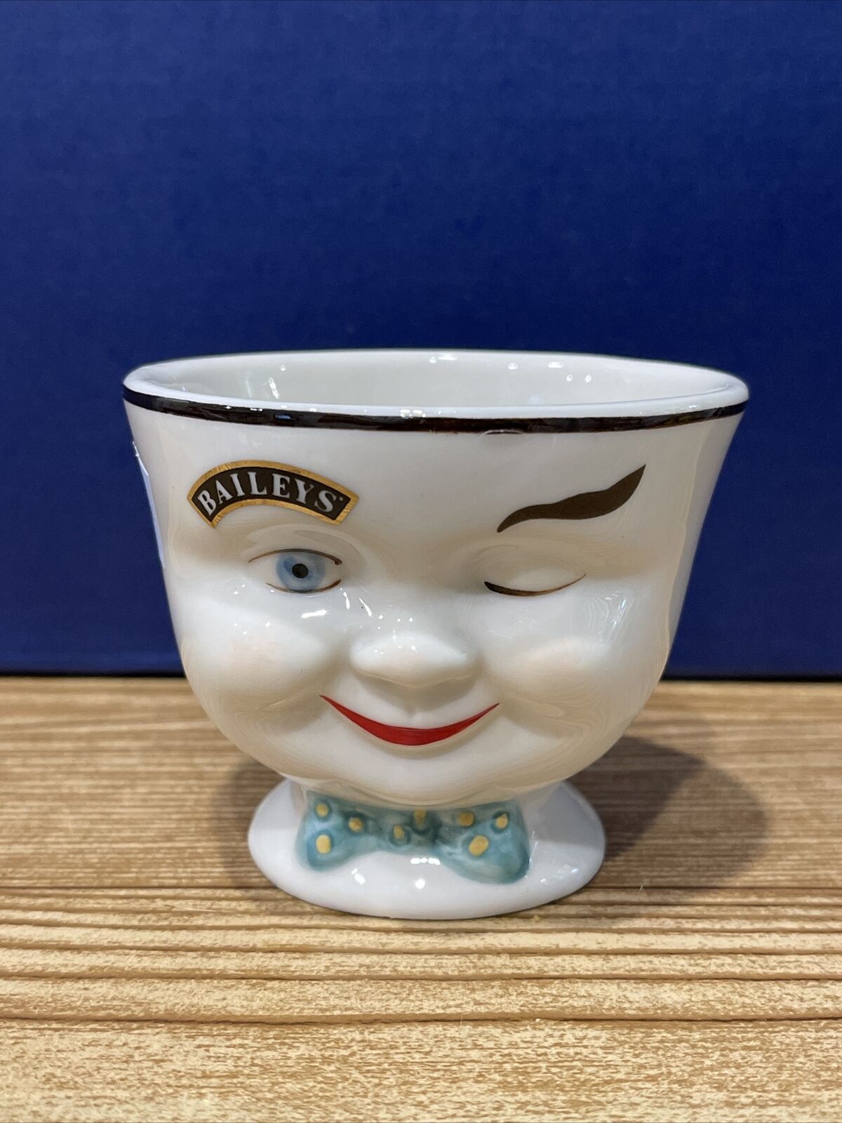 Vintage Baileys Irish Cream Yum Winking Man Face Coffee Tea Cup Mug 1996