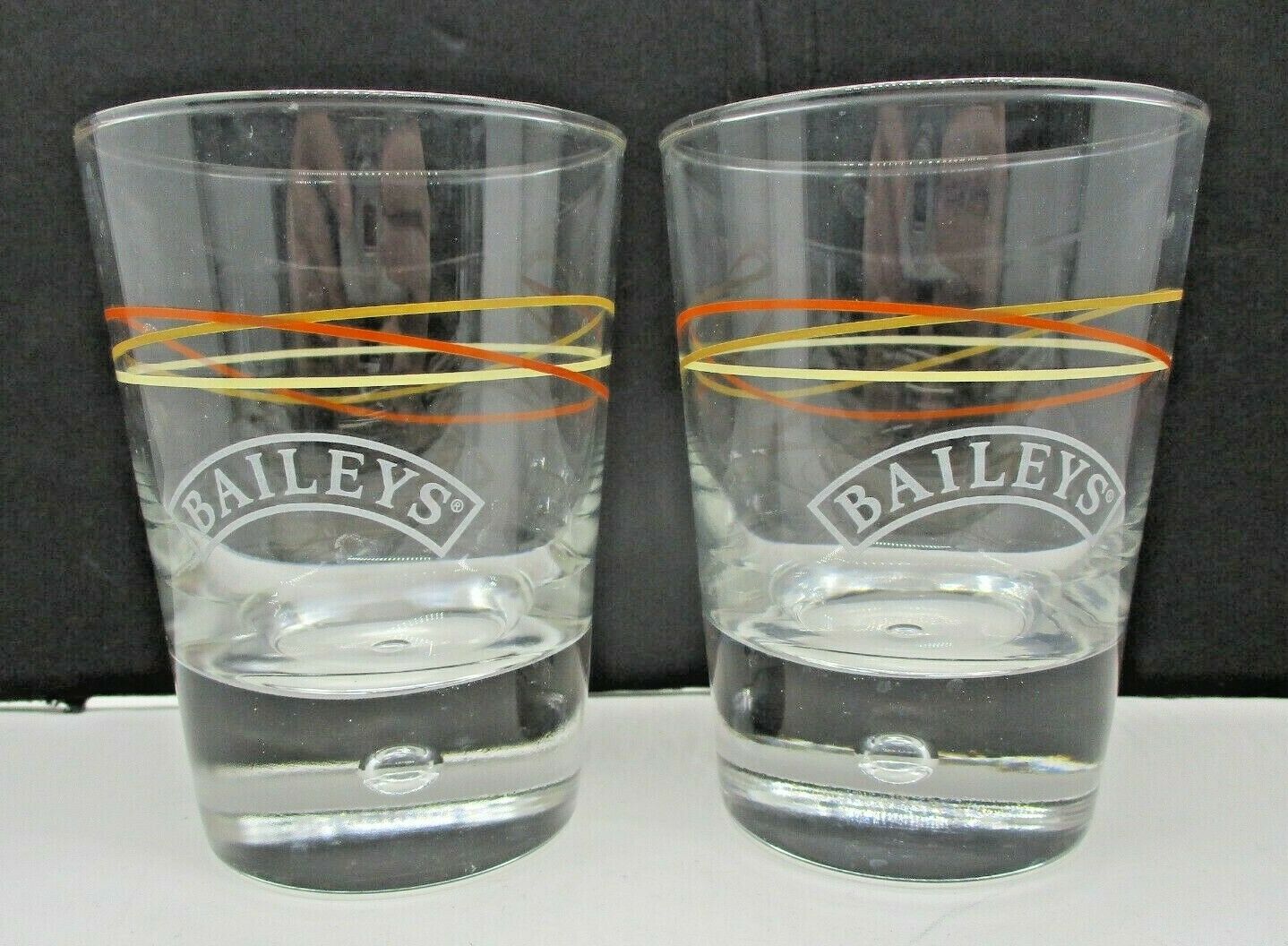 Baileys Original Irish Cream Rocks Glasses, Bubble Base - Set Of 2