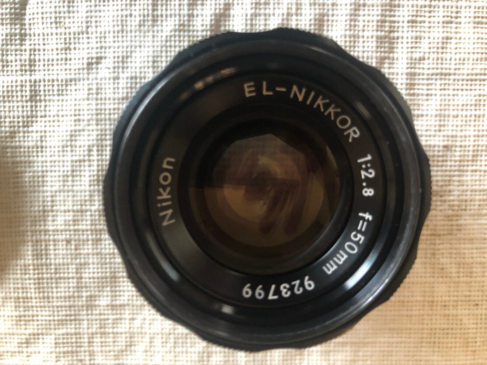 El-nikkor 1:2.8 F=50mm Enlarger Lens. Nice Condition, Lightly Used-clear Optics