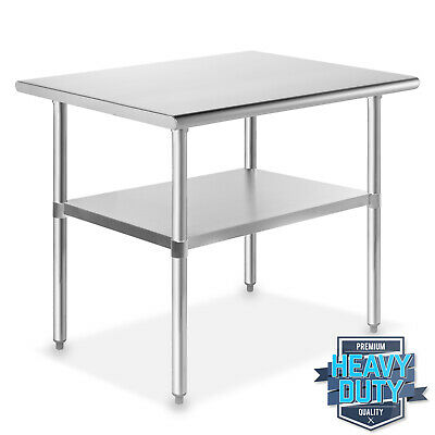 Stainless Steel 24" X 36" Nsf Commercial Kitchen Work Food Prep Table