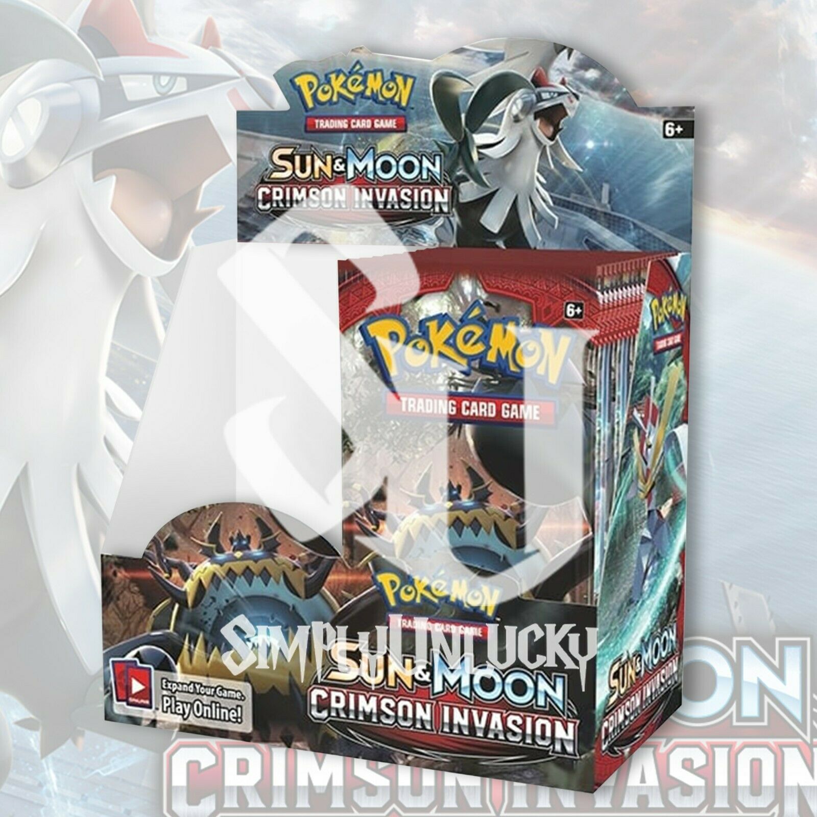 Pokemon Tcg: Crimson Invasion 1/2 Booster Box | Factory Sealed 18 Packs (no Box)